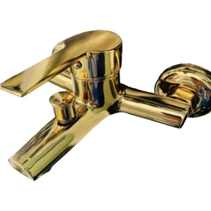 Bdl Armatür  Gold Banyo Bataryası Musluğu Çeşmesi Garantili Pirinç Yerli Üretim