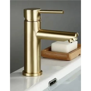 Bdl Armatür  Gold Altın Kaplama Kartal Sabit Banyo Lavabo Bataryası Musluğu Çeşmesi Çift Su Girişli