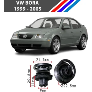 Nvr Vw Bora Kapı Döşeme Klipsi 25 Adetli Paket 1999-2005 3B0868243