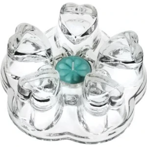 Adin Tasarım Demlik Altı Cam Isıtıcı Kalp Cam Isıtma Standı Çaydanlık Demlik Isıtma Aparatı