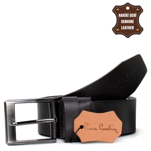 Pierre Cardin Pc402 Erkek 4 Cm Deri Kemer Siyah