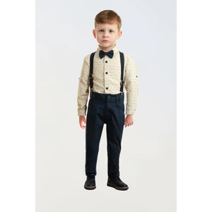 Lulu Kids Erkek Çocuk Takım Elbise Papyonlu ve Slopetli "kumsal" Modeli
