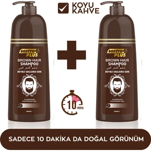 Softto Plus Brown Hair Shampoo 350 ml + 350 ml