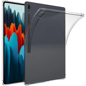 Samsung Galaxy Tab S8 Plus SM-X800 Kılıf Ultra Korumalı Darbe Emici Şeffaf Antishock Silikon
