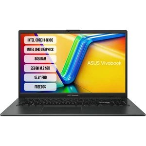VivoBook Go 15 E1504GA-NJ251 Intel Core i3-N305 8GB 256GB SSD 15.6" Freedos Taşınabilir Bilgisayar