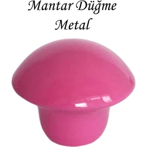 Pembe Mantar Düğme Kulp Çocuk Bebek Mobilya Çekmece Dolap Kapak Kulbu Metal Kulp Aksesuarları Vidalı