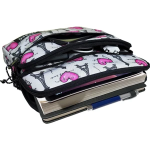 İki Bölmeli Fermuarlı  Cepli Tablet Çantası