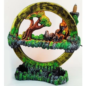 Craft Maket Işıklı Hayal Çemberi Geri Akış Tütsülük Gece Lambası Altın