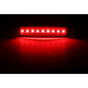 Ahmet Otomotiv 9 Ledli Parmak LED Lamba Kırmızı 12-24 Volt