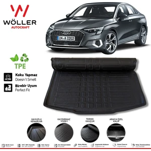 Audi A3 Sedan Bagaj Havuzu 2021 Sonrası 3D Wöller Ultraflex Esnek