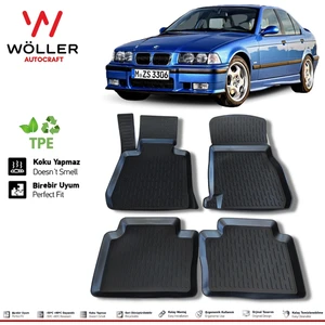 Bmw 3 Serisi E36 Paspas 1990 1998 Arası 3D Havuzlu Wöller Paspas