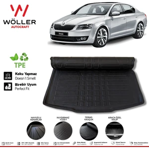 Skoda Octavia Bagaj Havuzu 2013 2020 Arası 3D Wöller Ultraflex Esnek