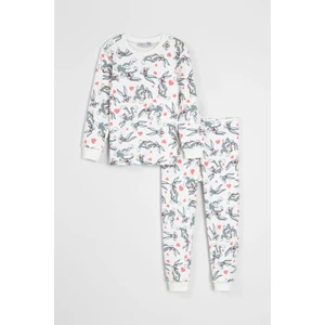 Bugs Bunny Baskılı Uzun Kol Yumuşacık Kız Çocuk Pijama