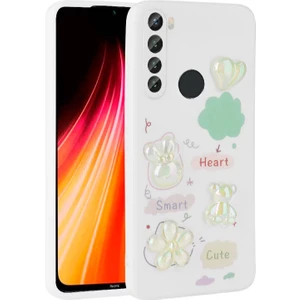 Techno Guru Redmi Note 8 Kılıf Kabartma Figürlü Parlak Zore Toys Silikon Kapak