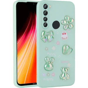 Techno Guru Redmi Note 8 Kılıf Kabartma Figürlü Parlak Zore Toys Silikon Kapak