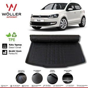 Volkswagen Polo Bagaj Havuzu 2010 2017 Arası 3D Ultraflex Esnek
