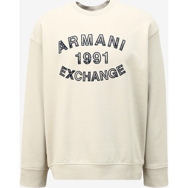 Armani Exchange Bisiklet Yaka Bej Erkek Sweatshırt 6rzmga Fiyatı