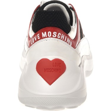 Love Moschino Siyah - Kırmızı Kadın Sneaker JA15016G1HIQ600A Fiyatı