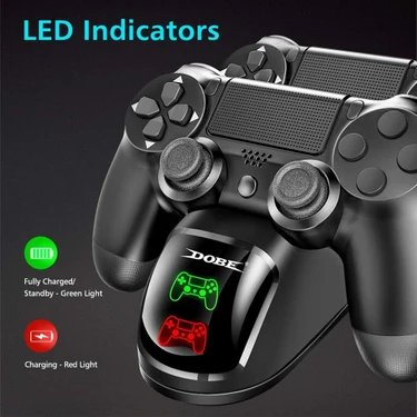 Zljnx Çift USB Kolu Hızlı Şarj Standı Istasyonu Ps4 Ps4 Slim Ps4 Pro Oyun Denetleyicisi Gamepad