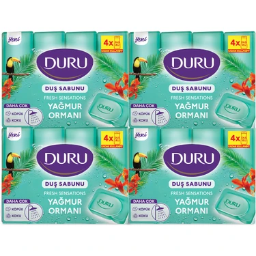 Duru Fresh Sensations Yağmur Ormanı 16 Adet Duş Sabunu 4X600