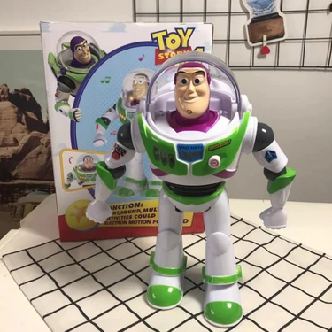 Muchen Buzz Lightyear Ses ve Işık Yürüyen Bebek Oyuncak Hikayesi 4 Tabanca Oyuncak Bebek Oyuncak