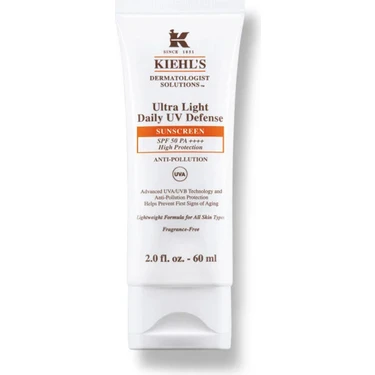 Kiehl's Ultra Light Daily Uv Defense SPF50+ Güneş Kremi 60