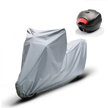 CoverPlus Honda NSS250 (Forza 250) Gri Motosiklet Brandası Arka Çanta