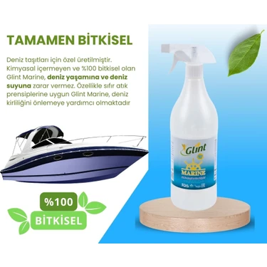 Glint Marine 1 Litre %100 Bitkisel Kimyasalsız Tekne Yüzey Temizleyici Kokusuz