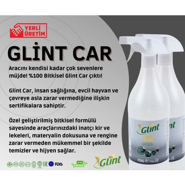 Glint Car 2 x 1 Lt. %100 Bitkisel Buharsız Fırçasız Far Temizleme Parlatma