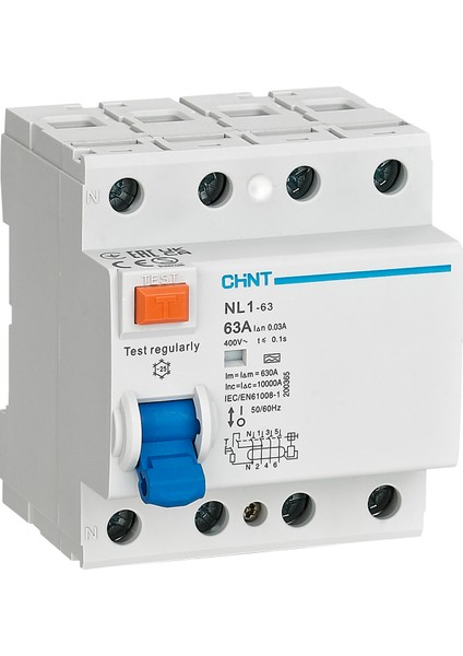 Nl1 Serisi Ac Tipi 6ka 4 Kutuplu 30MA 80A Ka