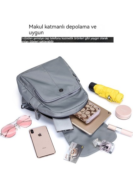 Küçük Sırt Çantası Kadın 2023 Yeni Oxford Kumaş Kore Rahat Moda Vahşi Naylon Kanvas Çanta Seyahat Küçük Sırt Çantası (Yurt Dışından) modelleri