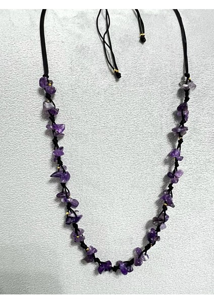 Sertifikalı Ametist Doğal Taş Tasarım Kolye fiyatları