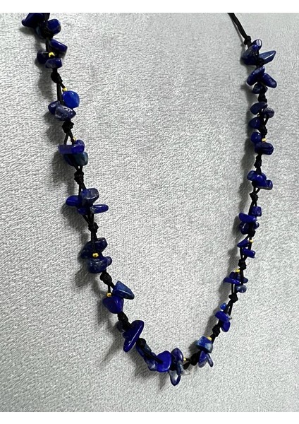 Sertifikalı Lapis Lazuli Doğal Taş Tasarım Kolye modelleri
