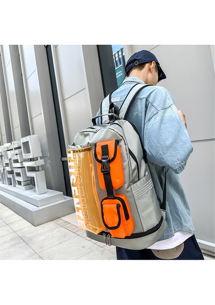 2023 Iş Kıyafeti Yeni Moda Trendy Marka Sırt Çantası Erkek Seyahat Eğlence Spor Kişiselleştirilmiş Sırt Çantası Renk Eşleştirme Öğrenci Okul Çantası (Yurt Dışından) modelleri