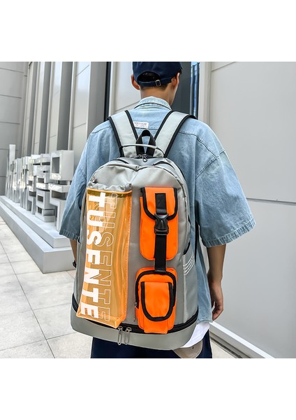 2023 Iş Kıyafeti Yeni Moda Trendy Marka Sırt Çantası Erkek Seyahat Eğlence Spor Kişiselleştirilmiş Sırt Çantası Renk Eşleştirme Öğrenci Okul Çantası (Yurt Dışından) fırsatları