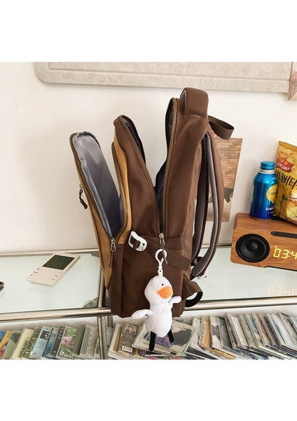 Moda Vahşi Yeni Sırt Çantası Erkek Büyük Kapasiteli Naylon Kumaş Hırsızlık Fermuar Seyahat Sırt Çantası Öğrenci Okul Çantası Kadın (Yurt Dışından) modelleri