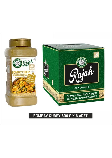 Paprika Spices Rajah Bombay Köri Baharatı 600 gr 6 Adet