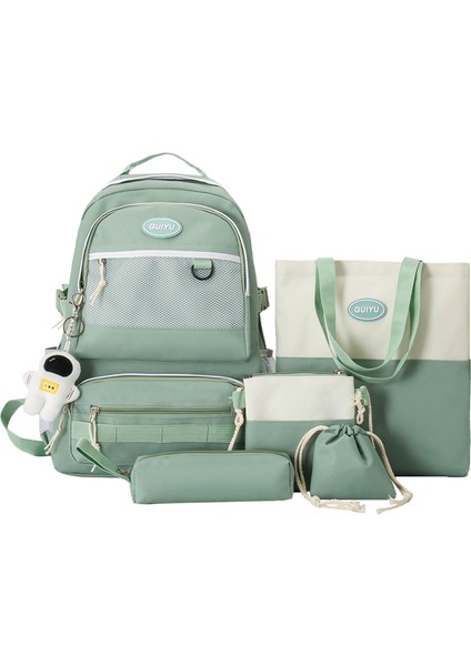 Kız Erkek Büyük Kapasiteli Sırt Çantaları 5 Parça Set (Yurt Dışından)