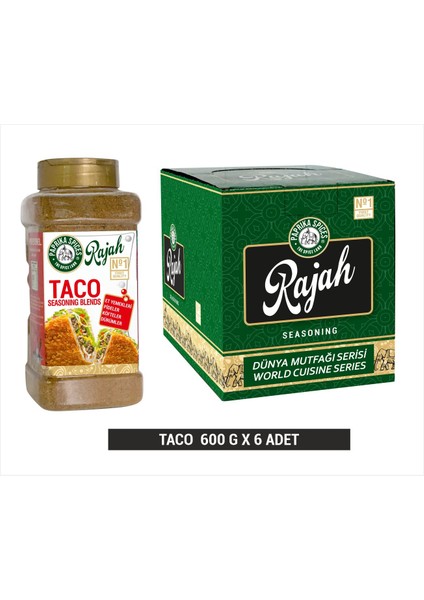 Paprika Spices Rajah Taco Baharatı 600 gr 6 Adet