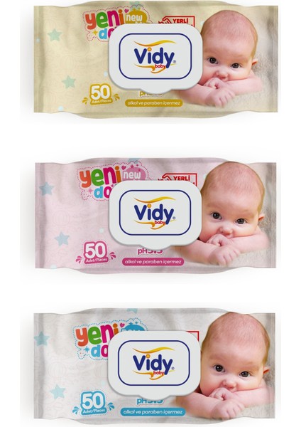 Baby Yenidoğan Bebek Islak Bakım Havlusu 50X9 ( 450 Yaprak )