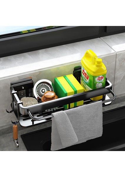 Banyo Depolama Rafı Vantuz Tuvalet Banyo Lavabo Mutfak Banyo Depolama Delme Yok (Yurt Dışından)