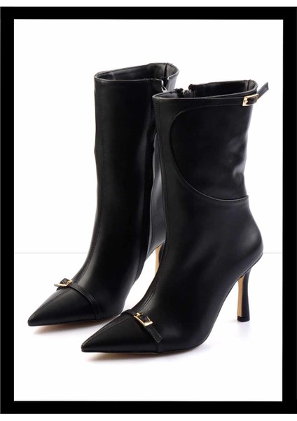 Siyah Kadın Bot & Bootie K02718025009