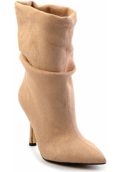 Bej Süet Kadın Bot & Bootie K02718025202