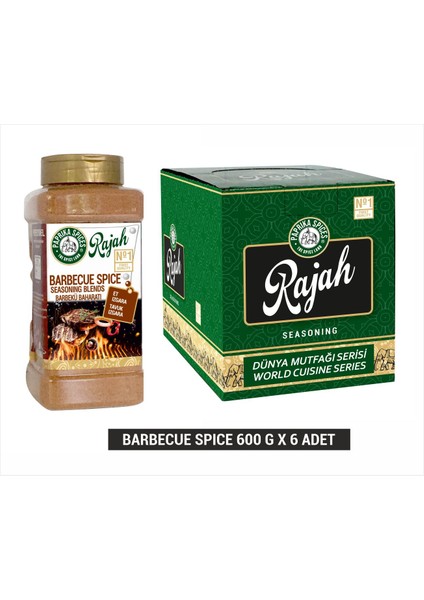 Paprika Spices Rajah Barbekü Baharatı 600 gr 6 Adet