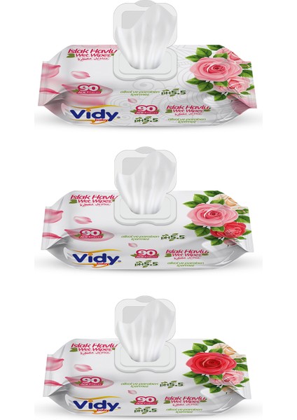 Rose - Gül Kokulu Islak Havlu 90×24 Paket ( 2160 Yaprak )