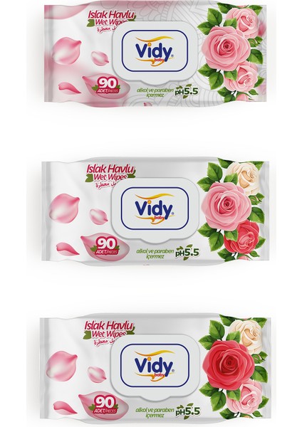 Rose - Gül Kokulu Islak Havlu 90×24 Paket ( 2160 Yaprak ) modelleri