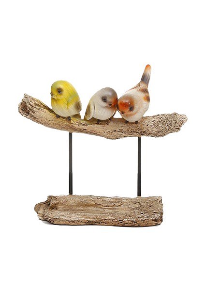 Poly Dekoratif Dal Kuş 23X25CM