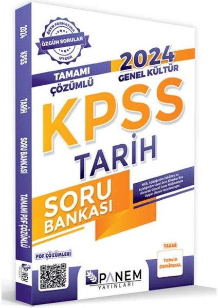 Panem 2024 Kpss Genel Kültür Tamamı Çözümlü Tarih Soru Bankası Panem Yayınları