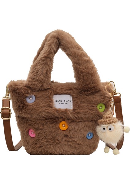 Peluş Kadife Çanta Moda Niş Omuz Çantası (Yurt Dışından)