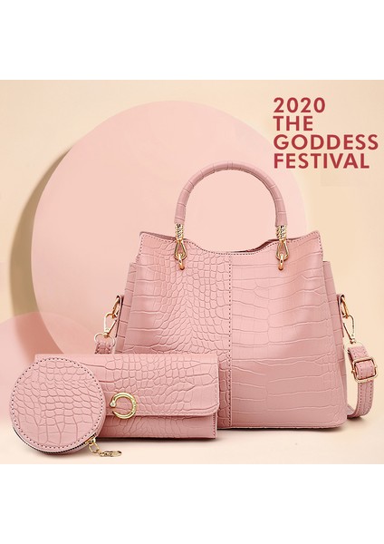 Yeni Retro Moda Timsah Desenli Üç Parçalı Kayınvalide Çantası (Yurt Dışından) fiyatları